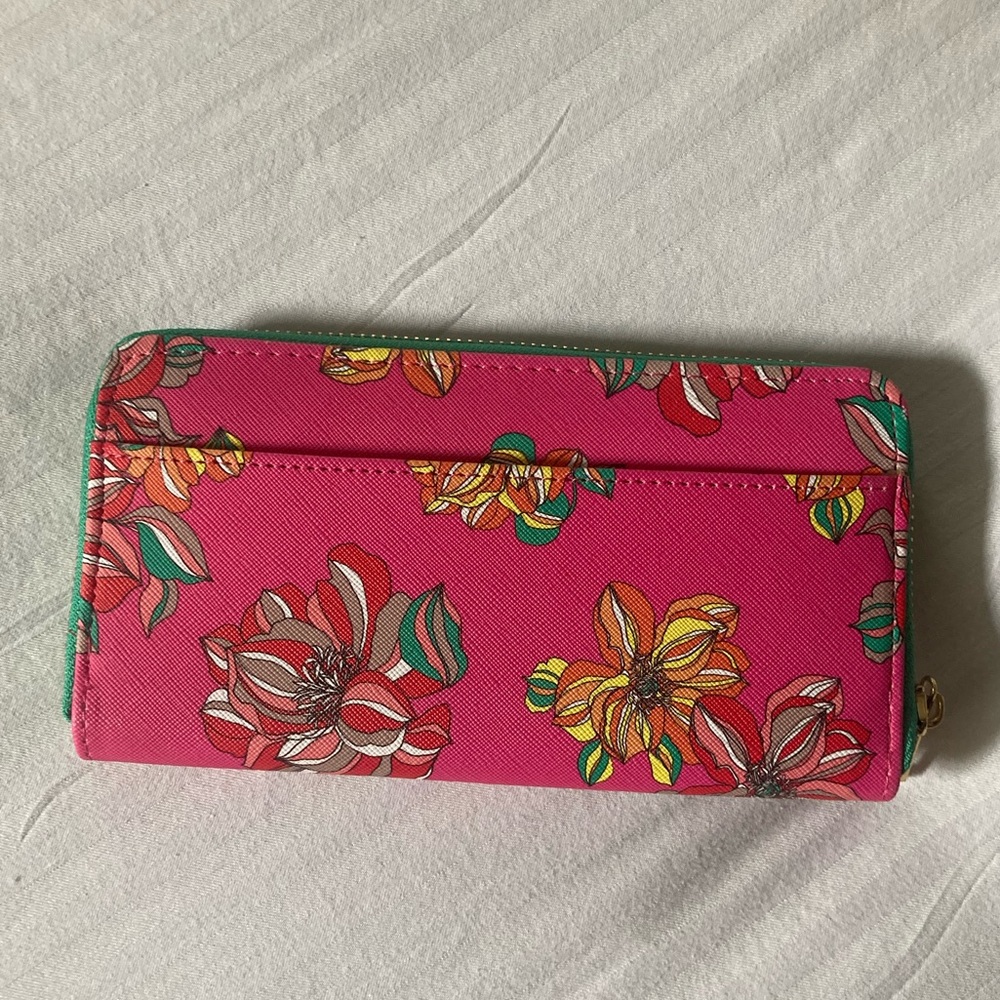 Trina Turk Pink Zip Wallet - Picture 9 of 15